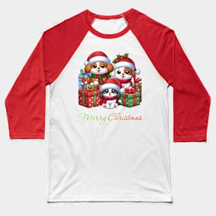 A very puppy Christmas Baseball T-Shirt